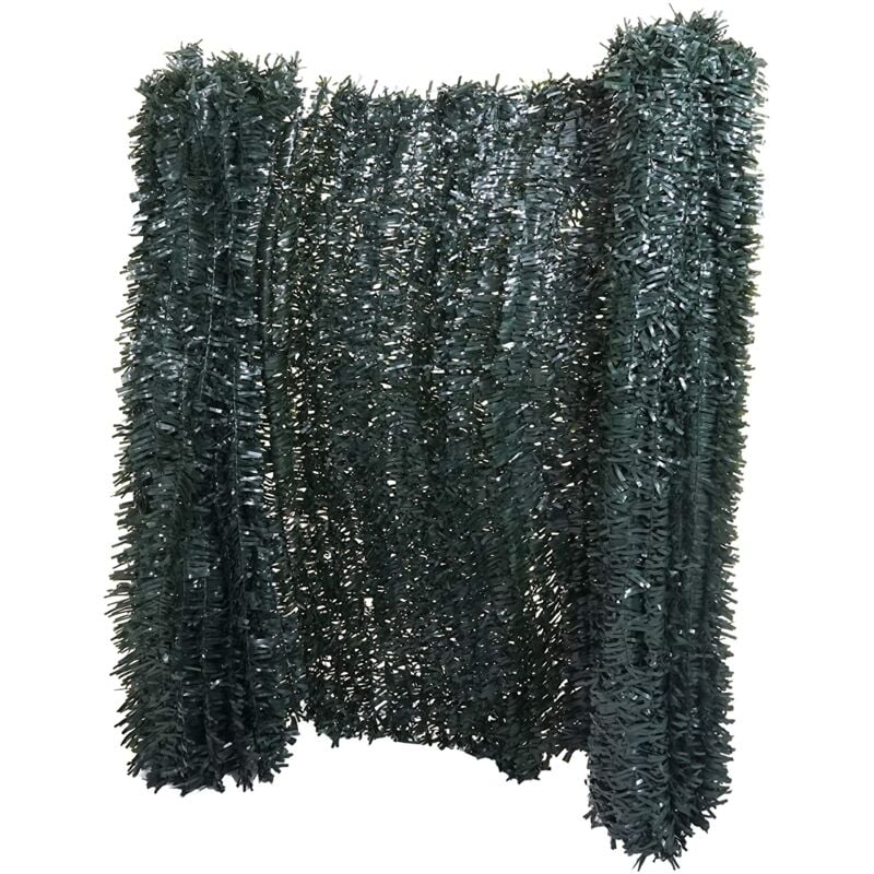 foto del prodotto d coshop26 schermatura privacy siepe artificiale per balcone copertura antivento per balcone e terrazzo 300x150 cm abete scuro 040001073