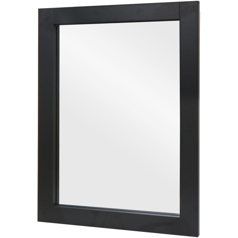 foto del prodotto d coshop26 specchio da parete per bagno 72 x 52 cm in mdf nero 040007887