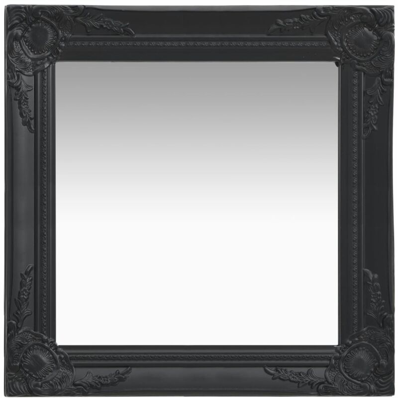 foto del prodotto d coshop26 specchio da parete quadrato in stile barocco 50x50 cm nero dec022857