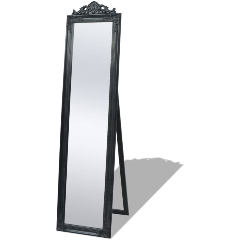 foto del prodotto d coshop26 specchio da terra in stile barocco 160 x 40 cm nero dec022665