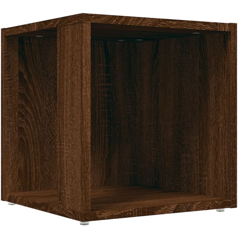 foto del prodotto d coshop26 tavolino angolare mobile da soggiorno 33 x 33 x 34,5 cm mdf marrone dec032396