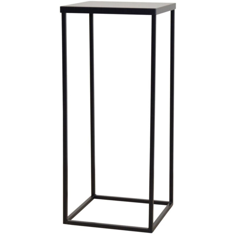 foto del prodotto d coshop26 tavolino dal design moderno in metallo nero 30x30x70 cm med05125
