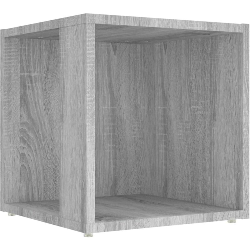 foto del prodotto d coshop26 tavolino mobile da salotto fine divano 33 x 33 x 34,5 cm multistrato grigio dec032522