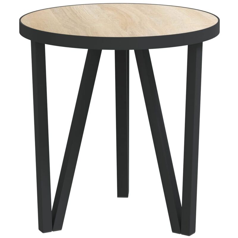 foto del prodotto d coshop26 tavolino porta piante 35 cm mdf e acciaio verniciato a polvere dec032581