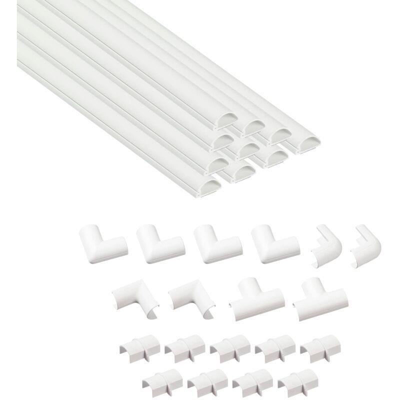 foto del prodotto d line nascondi cavi, canaline elettrich, canaline per impianti elettrici, canalina passacavi tv, canalina coprifili 10 x 40cm lunghezza per pacco