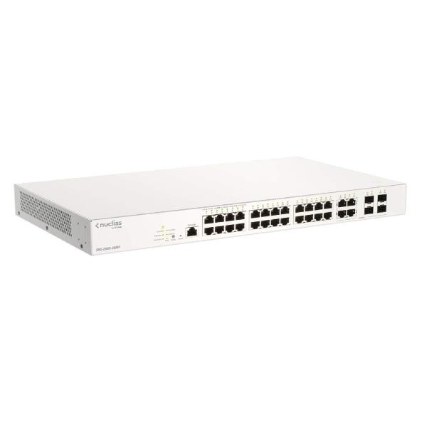 foto del prodotto d link dbs 2000 28mp e switch di rete gestito l2 gigabit ethernet 10 100 1000 supporto power over ethernet poe grigio