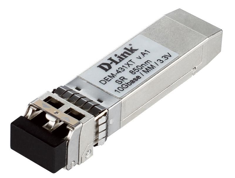 foto del prodotto d link dem 431xt modulo del ricetrasmettitore di rete fibra ottica 10000 mbit s sfp 850 nm