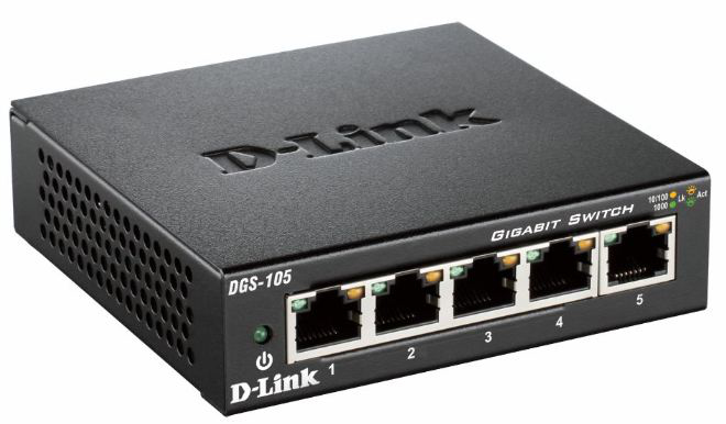 foto del prodotto d link dgs 105 non gestito l2 gigabit ethernet 10 100 1000 nero