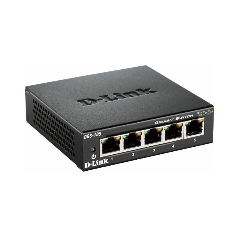 immagine 0 del prodotto d link dgs 105 non gestito l2 gigabit ethernet 10 100 1000 nero