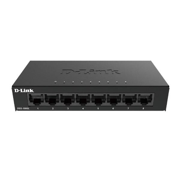 immagine 0 del prodotto d link dgs 108gl non gestito gigabit ethernet 10 100 1000 nero