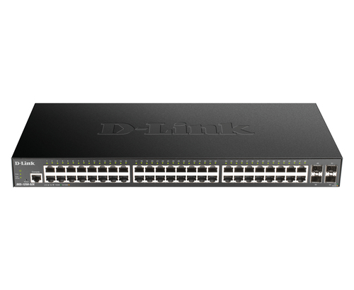 foto del prodotto d link dgs 1250 52x switch di rete gestito l3 gigabit ethernet 10 100 1000 nero