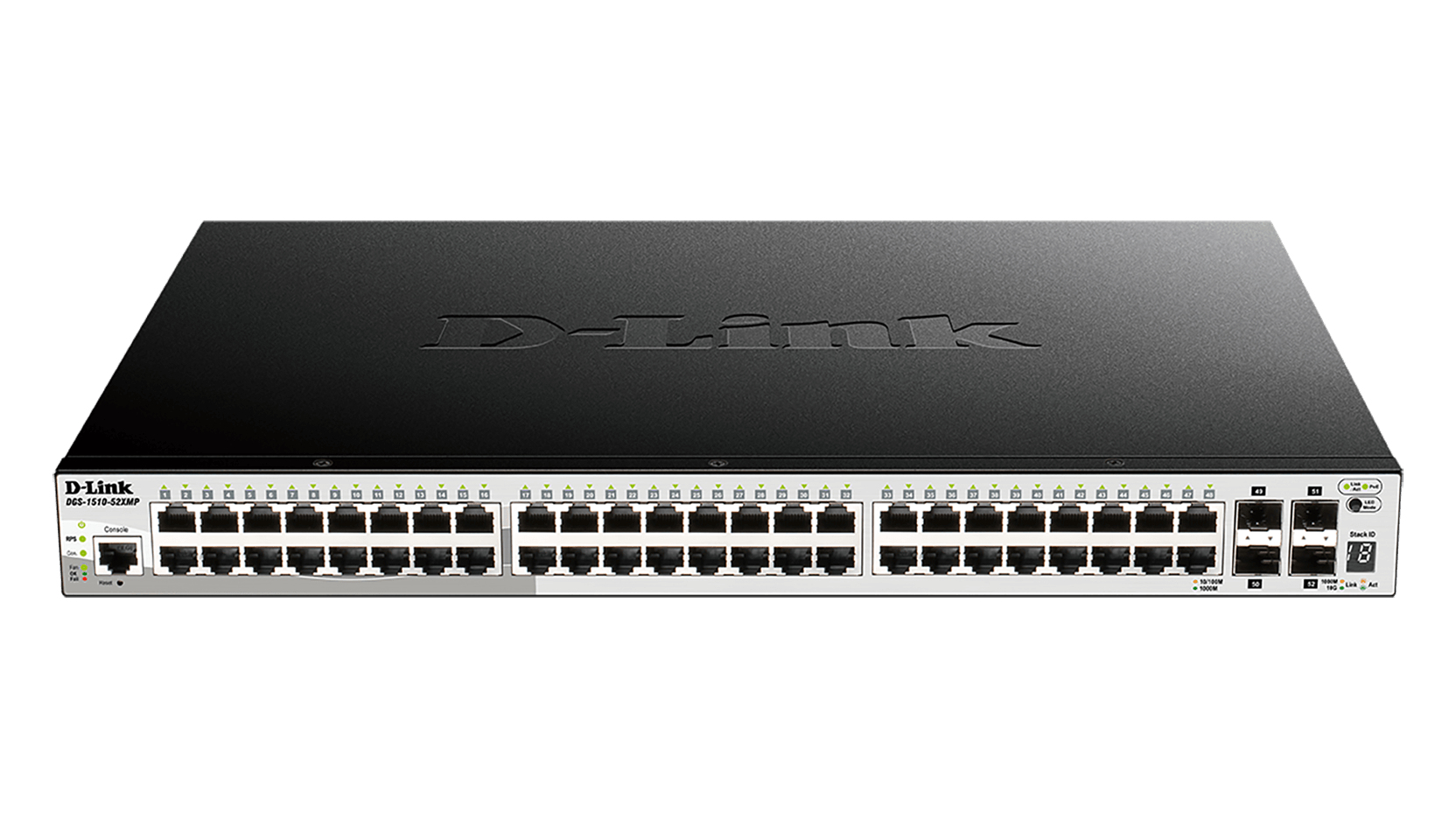 foto del prodotto d link dgs 1510 20 e switch di rete gestito l2 l3 gigabit ethernet 10 100 1000 1u grigio