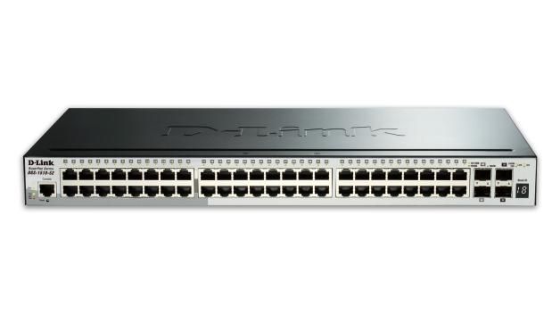 foto del prodotto d link dgs 1510 52x switch di rete gestito l3 gigabit ethernet 10 100 1000 1u nero