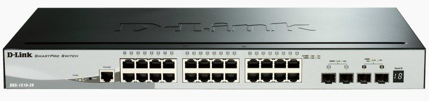 foto del prodotto d-link dgs-1510 gestito l3 gigabit ethernet 10 100 1000 nero - dgs-1510-28x