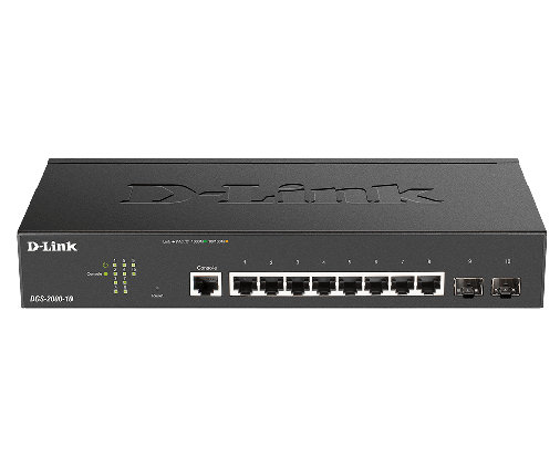 foto del prodotto d link dgs 2000 10 switch di rete gestito l2 l3 gigabit ethernet 10 100 1000 1u nero