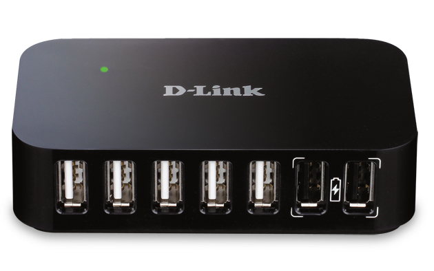 foto del prodotto d link dub h7 usb 2.0 type b 480 mbit s nero