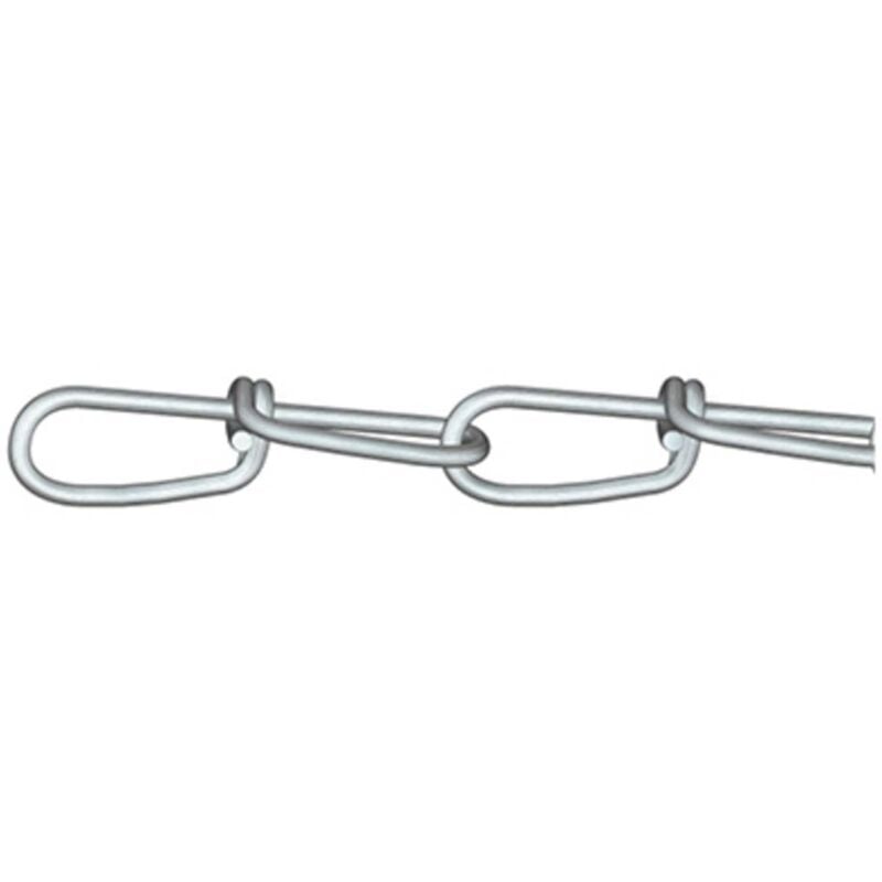 foto del prodotto d rner helmer 156147 catena a nodi argento acciaio galvanizzato zinco 30 m spessore maglia 1.6 mm