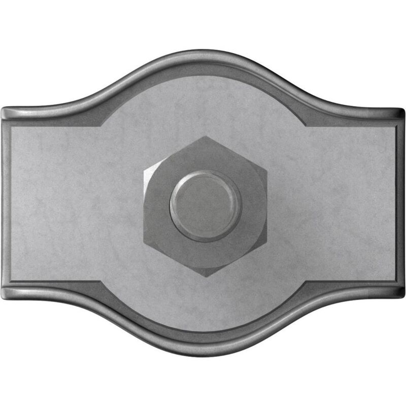 foto del prodotto d rner helmer morsetto serracavi 2 mm acciaio galvanizzato zinco 4814384 20 pz.
