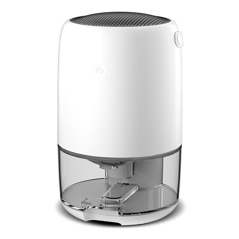 foto del prodotto déshumidificateur avec arrêt automatique, petit déshumidificateur silencieux pour la maison, déshumidificateur pour chambre, camping-car, placard, déshumidificateur pour salle de bain (blanc)