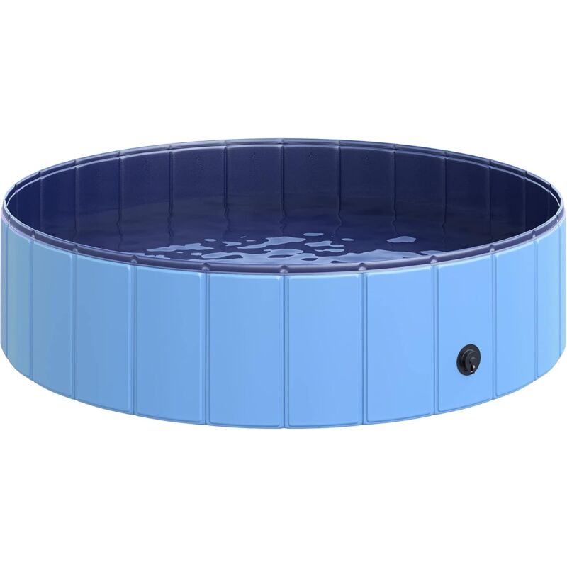 foto del prodotto d01 004bu vasca da bagno per cani blu