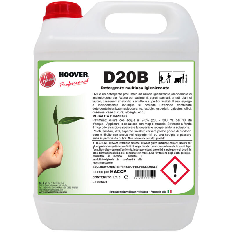 foto del prodotto d20b detergente multiuso igienizzante