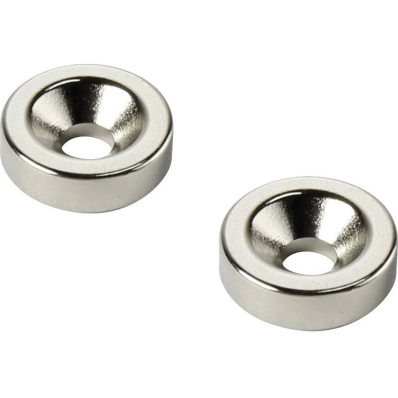 foto del prodotto d20t5 m4 magnete permanente anello x a 20 mm x 5 mm n35 temperatura limite max. 80 c tru components