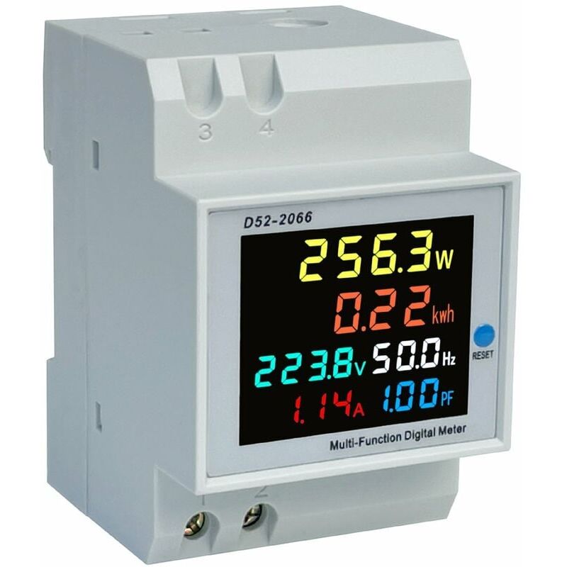 foto del prodotto d52 2066 indicatore di consumo energetico contatore intelligente monofase per uso domestico contatore multifunzione per uso ferroviario elettrico