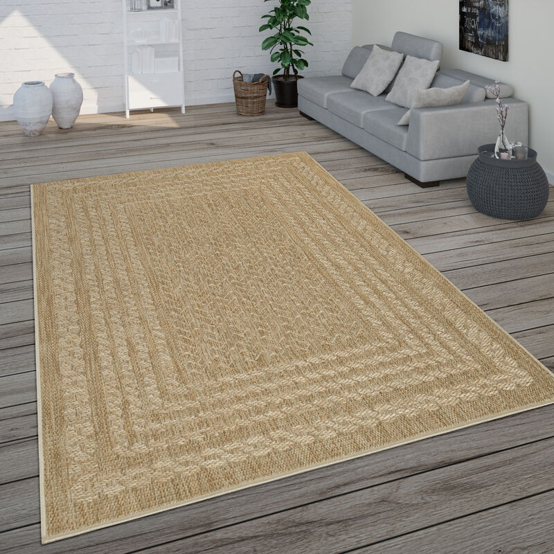 foto del prodotto da interni e esterni, per balcone, terrazza, cucina, nel moderno look scandinavo 120x170 cm, beige paco home
