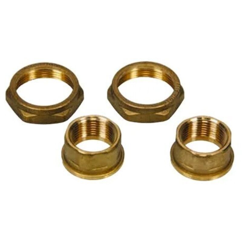 foto del prodotto dab kit raccordi bocchettoni in ottone 3 4 f, compatibile con circolatori e pompe in linea, peso 0.4 kg - 547121130