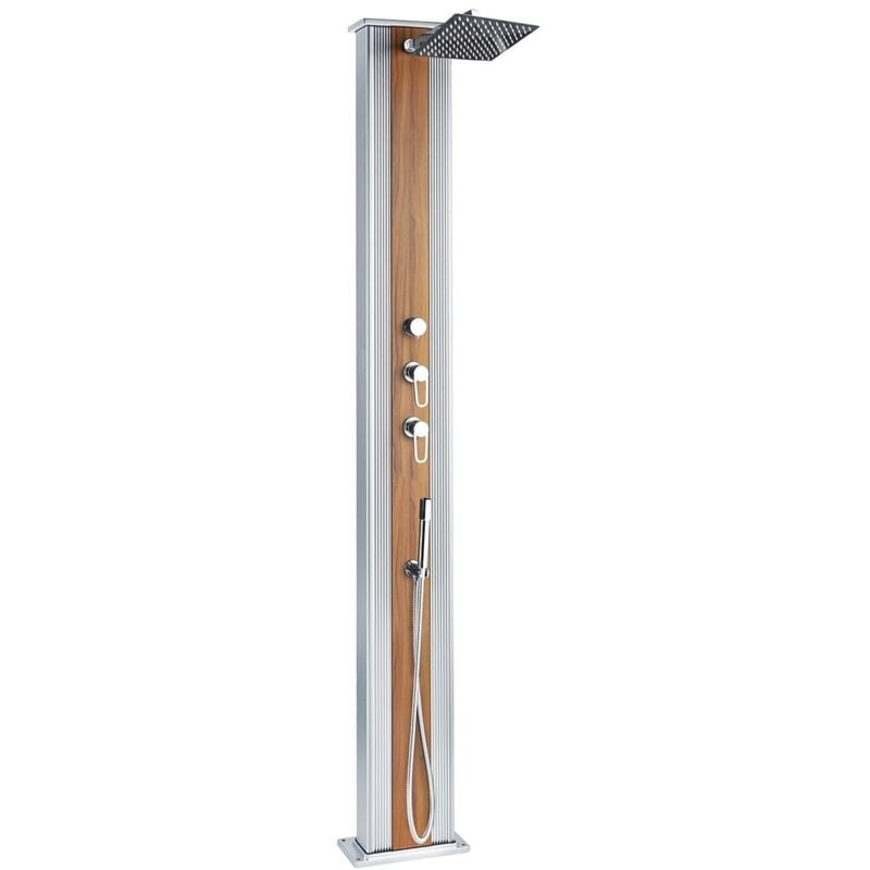 foto del prodotto dada straight 40l doccia ibrida da esterno 32,4x14x228cm attacchi acqua calda fredda doccetta removibile anticalcare