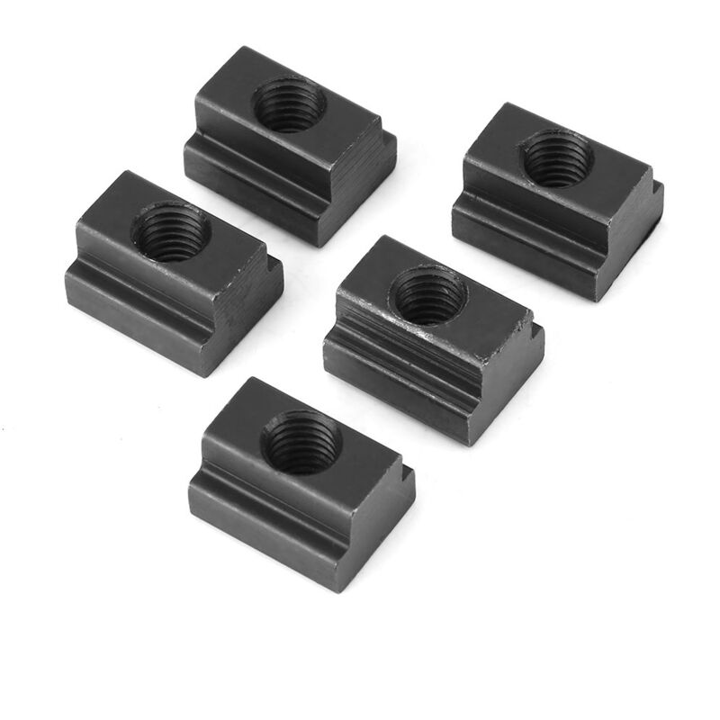 foto del prodotto dadi a t in ossido nero m10 per scanalature a t per macchine utensili