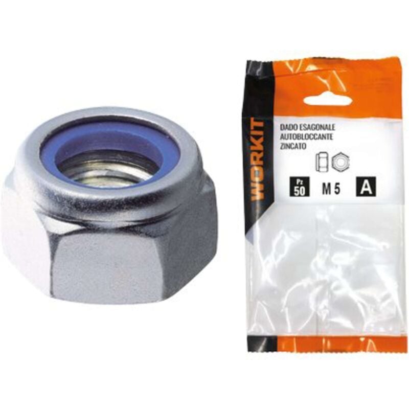 immagine 0 del prodotto dado esagonale autobloccante alto self workit zincato m 6 cf pz 34 5 confezione