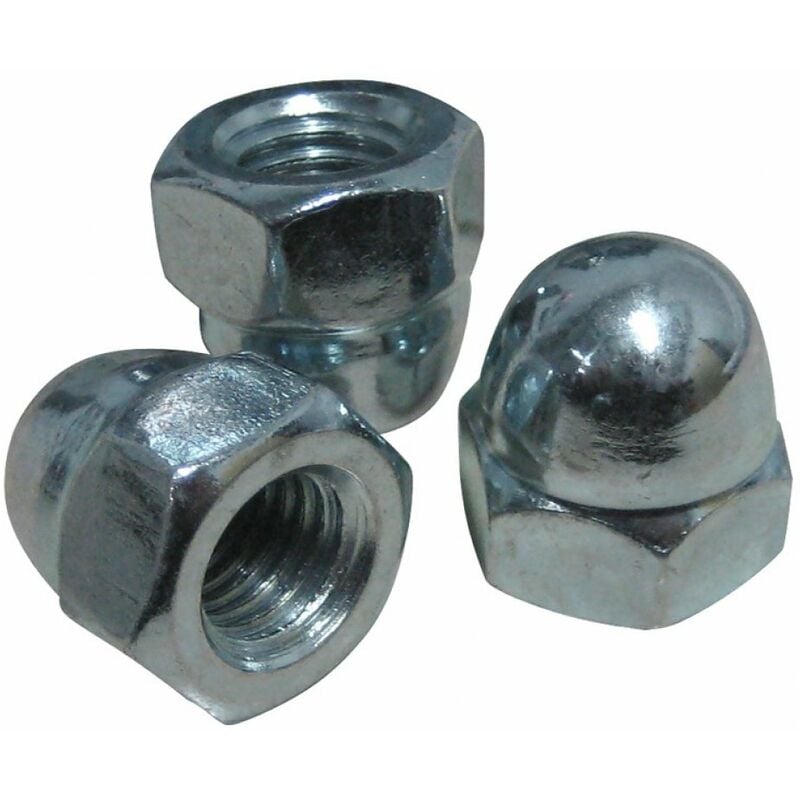foto del prodotto dado esagonale cieco acciaio zincato confezione 100 pz 6 mm