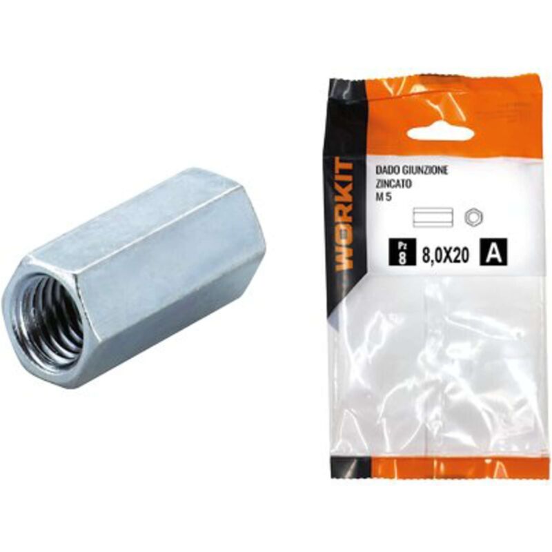 foto del prodotto dado giunzione zincato self workit m5 mm8x20 cf pz 8 5 confezione