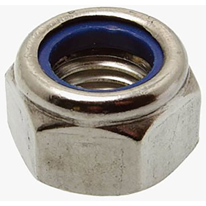 foto del prodotto dado indesserrabile anello in nylon inox a2 din 985 8 mm lotto di 3 pezzi 