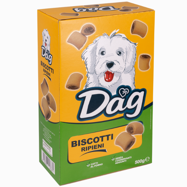 foto del prodotto dag dog adult all breeds biscotti ripieni per cani ripieni 1 ordine scegli lo sconto bzr5 bzr20 200 punti fedelt 
