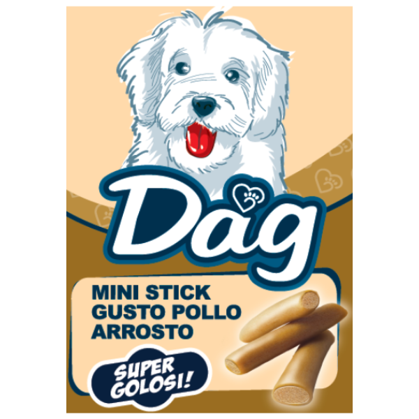 foto del prodotto dag dog adult all breeds snack morbidi mini stick super golosi 50 gr pollo arrosto 1 ordine scegli lo sconto bzr5 bzr20 200 punti fedelt 