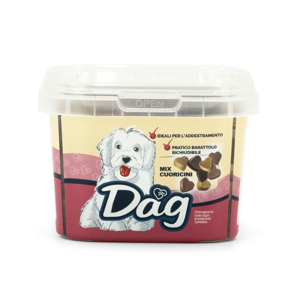 foto del prodotto dag dog adult snack mix cuoricini 120 gr mix 1 ordine scegli lo sconto bzr5 bzr20 200 punti fedelt 
