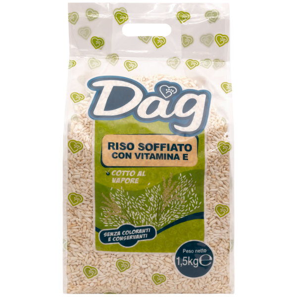 foto del prodotto dag riso soffiato con vitamina e 1,5 kg croccantini per cani 1 ordine scegli lo sconto bzr5 bzr20 200 punti fedelt 