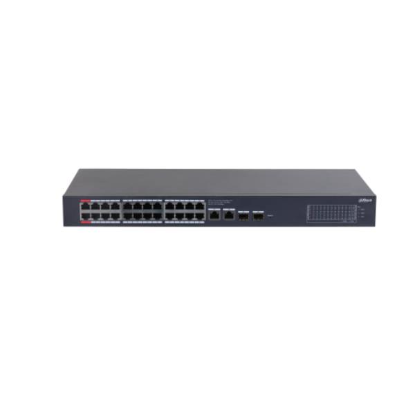foto del prodotto dahua technology cs4228 24gt 375 gestito l2 gigabit ethernet 10 100 1000 supporto power over ethernet poe nero
