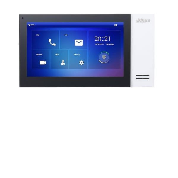 foto del prodotto dahua technology vth2421fw sistema per video citofono 17,8 cm 7 nero, bianco