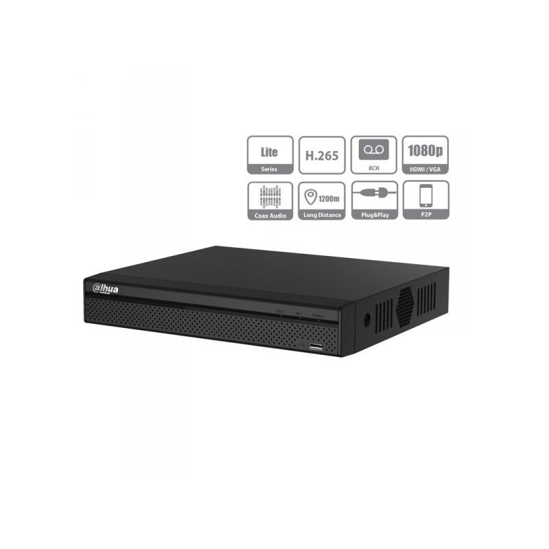 foto del prodotto dahua videoregistratore xvr dvr nvr 4 canali penta brid 1080p 1u 4ch 2mp 5 in 1 hdcvi ahd hdtvi pal ip h.265 p2p xvr4104hs i