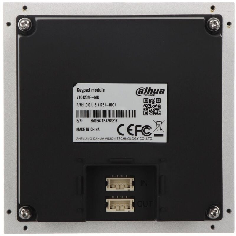 foto del prodotto dahua vto4202f-mk stazione esterna modulare per videocitofono ip con tastiera compatibile con serie vto4202f-x