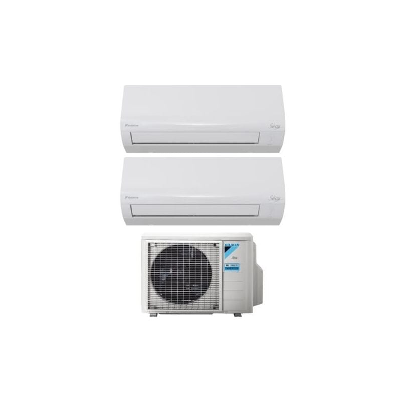 foto del prodotto daikin climatizzatore condizionatore dual split inverter serie siesta 12 12 con 2amxf50a r 32 wi fi integrato 12000 12000