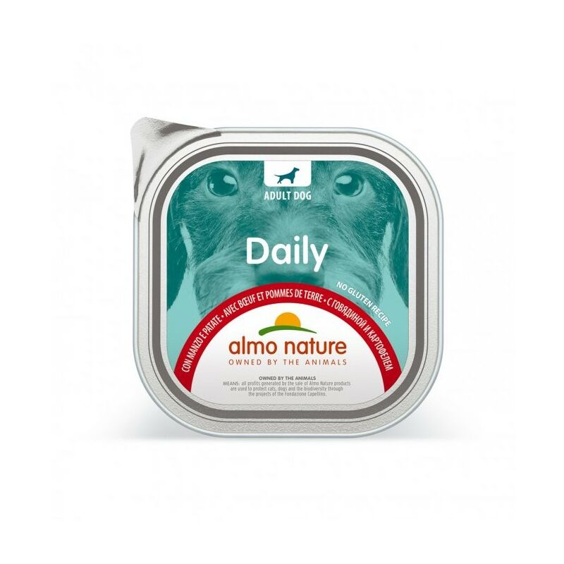 foto del prodotto daily menu per cane adult in vaschetta da 300 gr almo nature