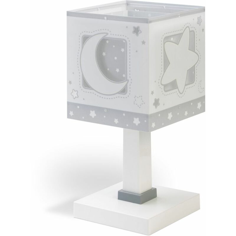 foto del prodotto dalber lampada da comodino luna grigio multicolor