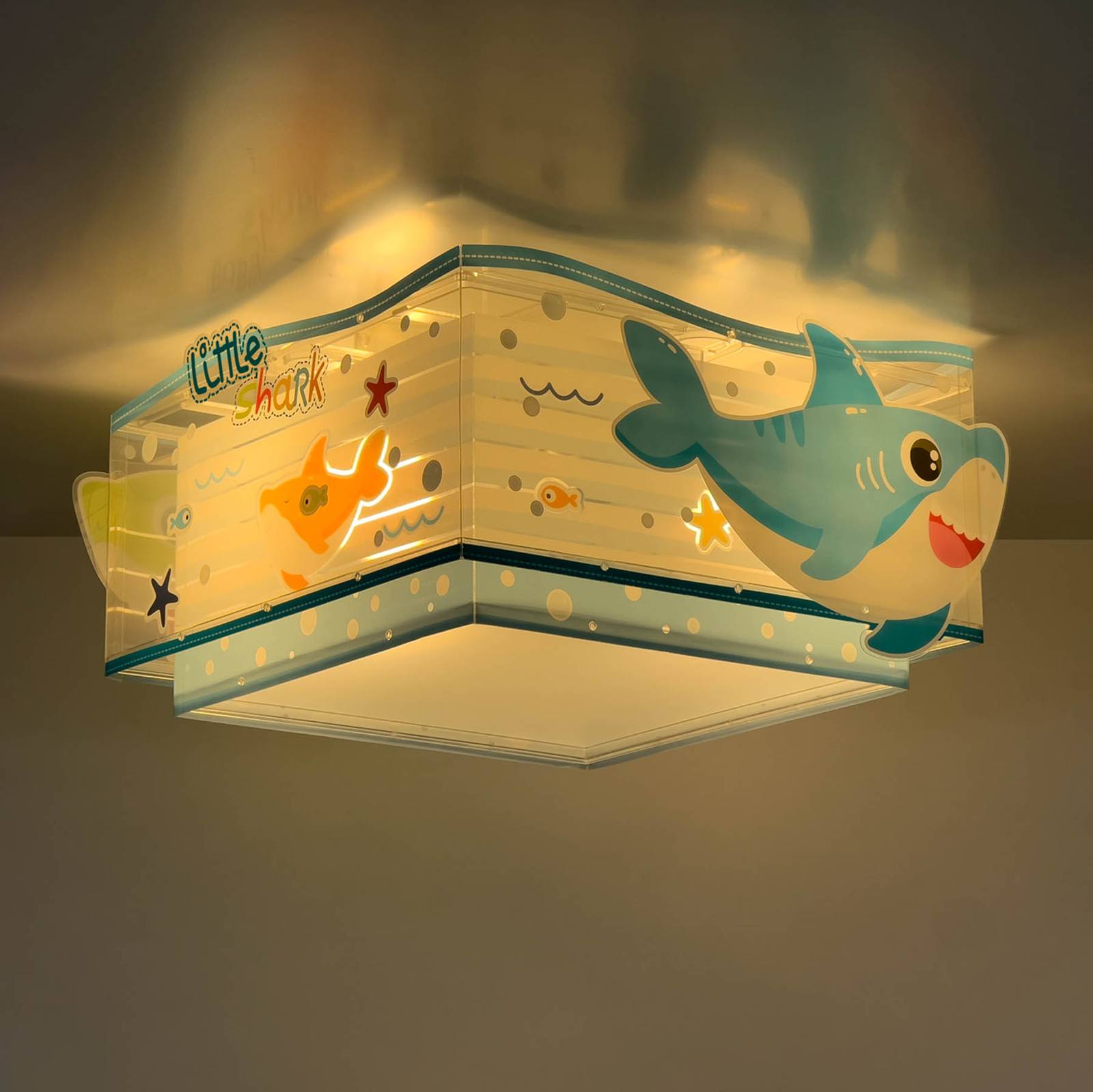 foto del prodotto dalber plafoniera per bambini a 2 luci little shark