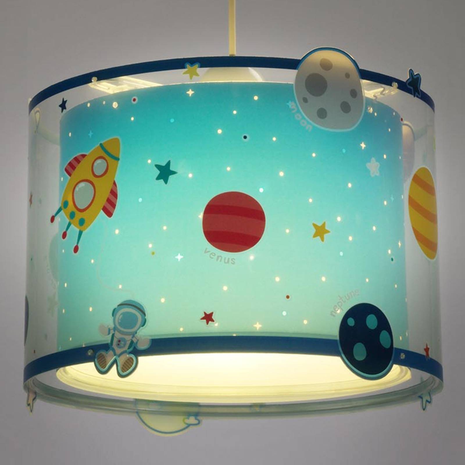 foto del prodotto dalber planets lampada a sospensione decorata per bimbi
