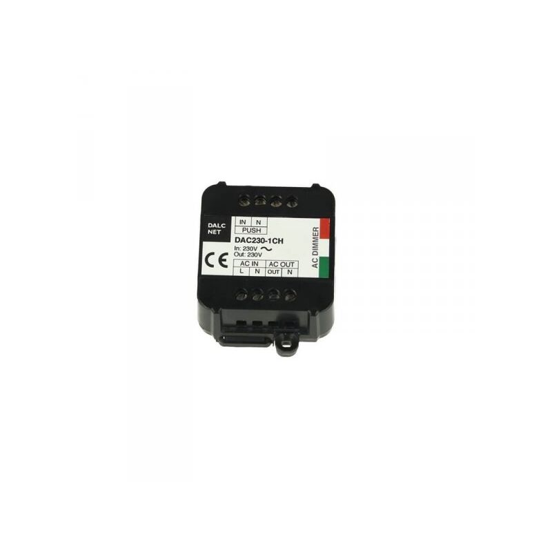 foto del prodotto dalcnet dac 230 1ch triac ac dimmer taglio di fase con pulsante n.o. memoria 220v 200w
