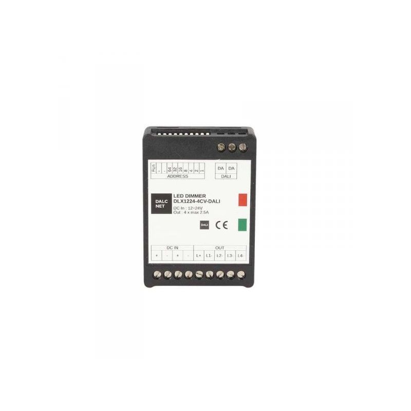 foto del prodotto dalcnet dlx1224 4cv dali led dimmer dali 4 canali rgb rgbw